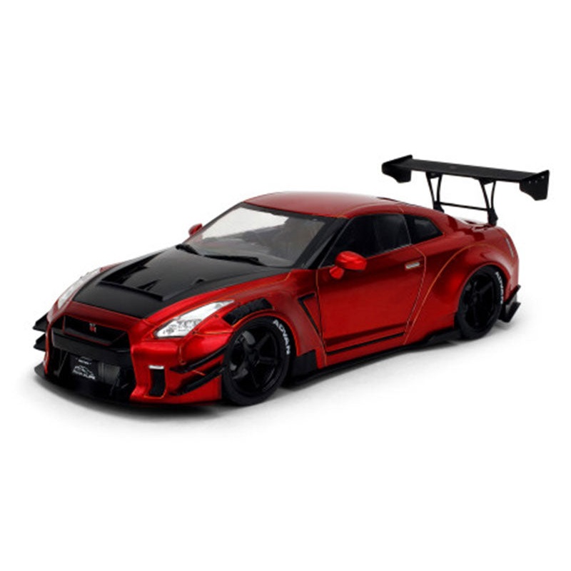 Jada Pink Slips Nissan Skyline GT-R R35 Liberty Walk Red Metallic 1:18
