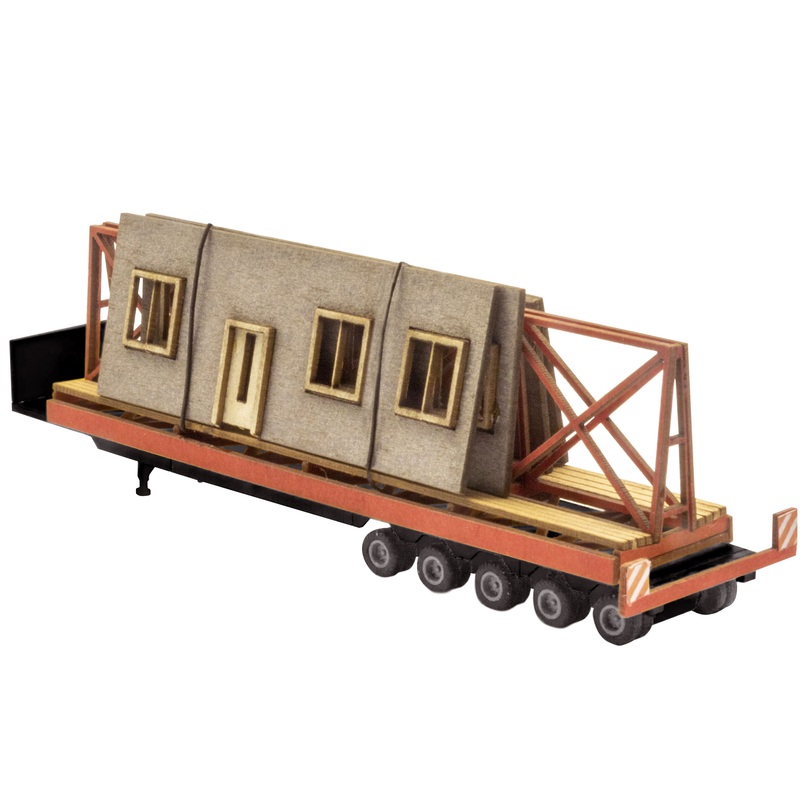 Low loader truck - heavy load transport facade parts 1 - black