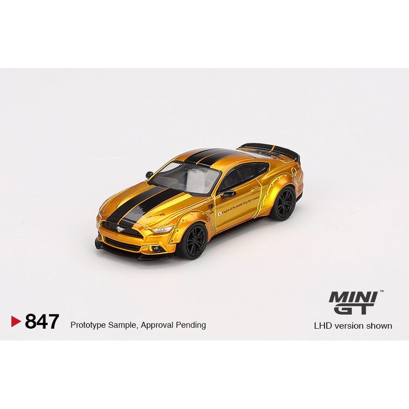Mini GT 1/64 LB-WORKS FORD MUSTANG  LB Gold