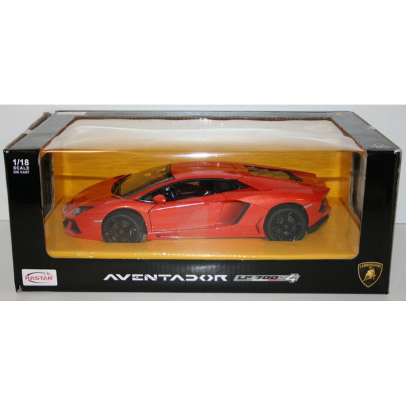 Rastar 1/18 Scale Metal Model - 61300 Lamborghini Aventador LP700-4 - Orange