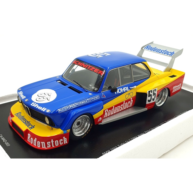 Spark 1/18 Scale CA-MAD-003 - BMW 2002 Turbo Norisring 1977 Rodenstock #55