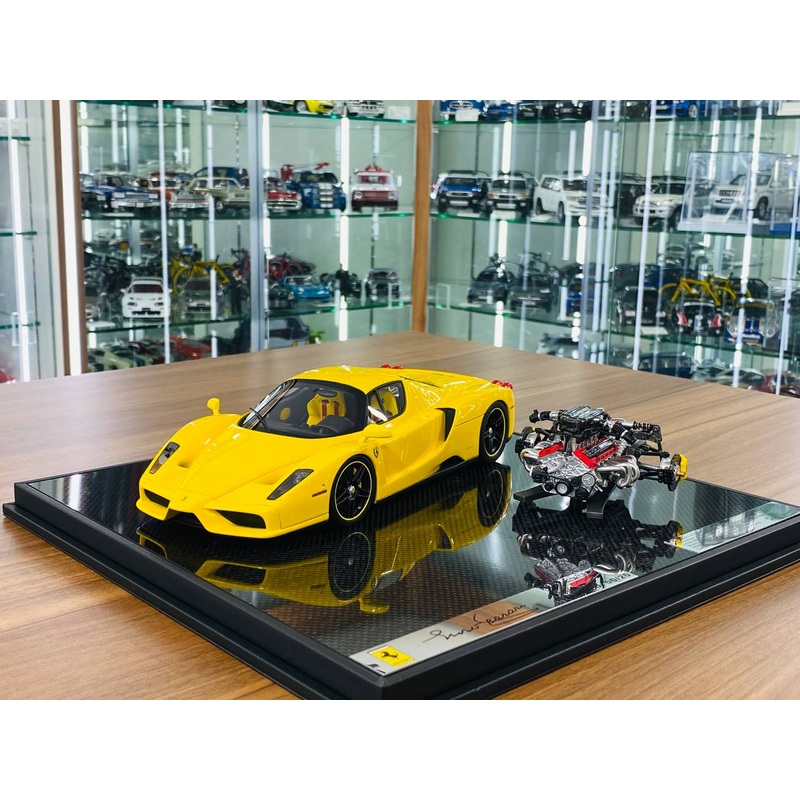1/18 Resin Model General Models Ferrari Enzo with Engine - Yellow - Limited 20 Units
