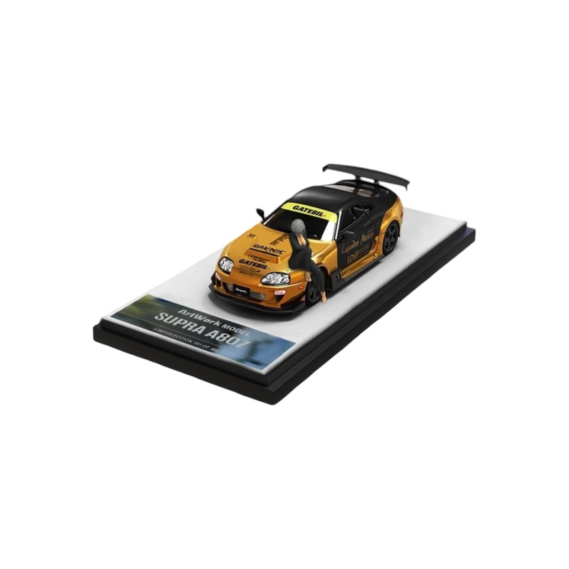 ArtWork Toyota Supra A80Z 1:64 Scale Limited Edition 055 of 499 (With Acrylic Case and Action Figure)