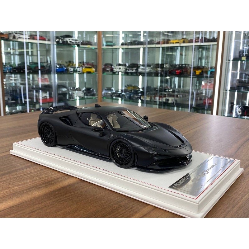 1/18 Davis & Giovanni Ferrari SF90 Stradale Novitec Matt Black | Resin | Limited 12 pcs
