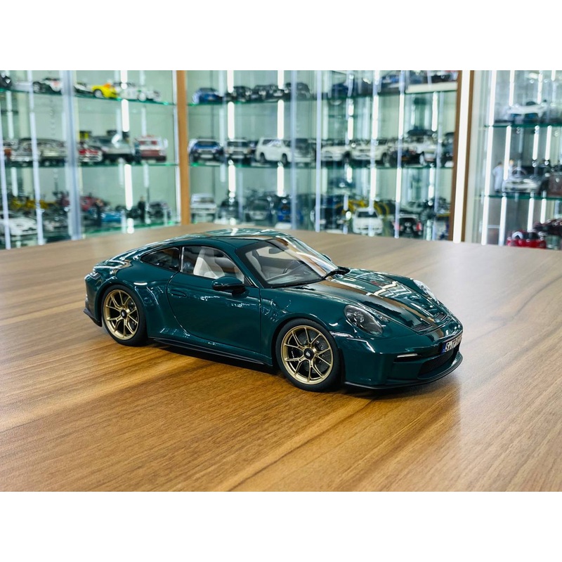 1/18 Diecast Norev Porsche 911 GT3 Touring 2021 in PTS Fjord Green - Limited Edition