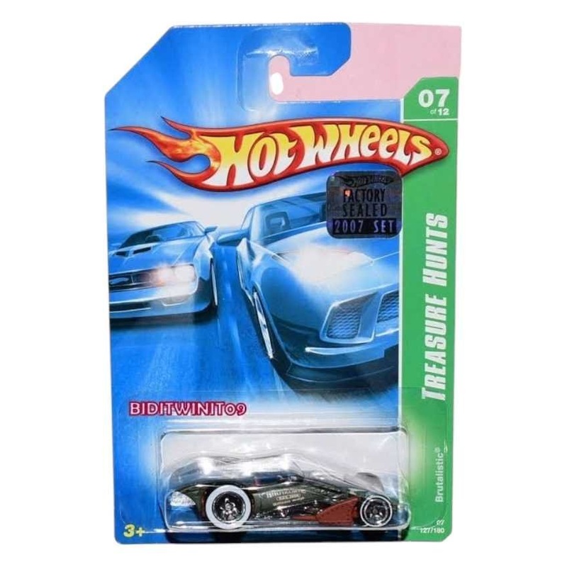 Exclusive Hotwheels Brutalistic super Treasure Hunts with rubber wheels