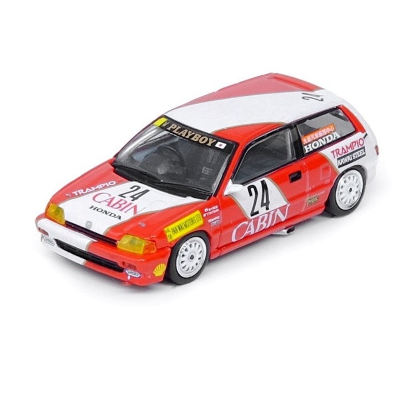 Inno64 1:64 HONDA CIVIC Si E-AT #24 CABIN Macau Guia Race 1988 2nd 1600cc Class - Tomohiko Tsutsumi