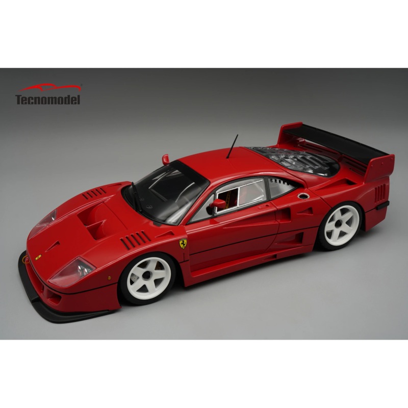 Tecnomodel Ferrari F40 LM 1996 Press Version Rosso Corsa (Red) w/ White Wheels 1:18