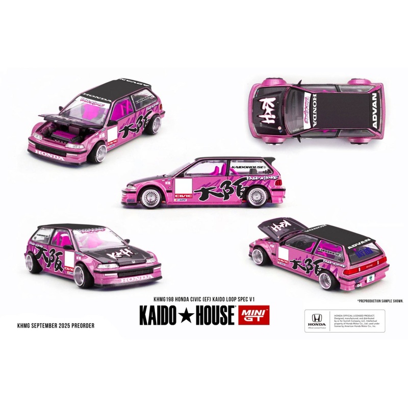 [ETA:  Jun 2026 ] Mini GT x KaidoHouse 1/64 Honda Civic (EF) Kaido Loop Spec V1