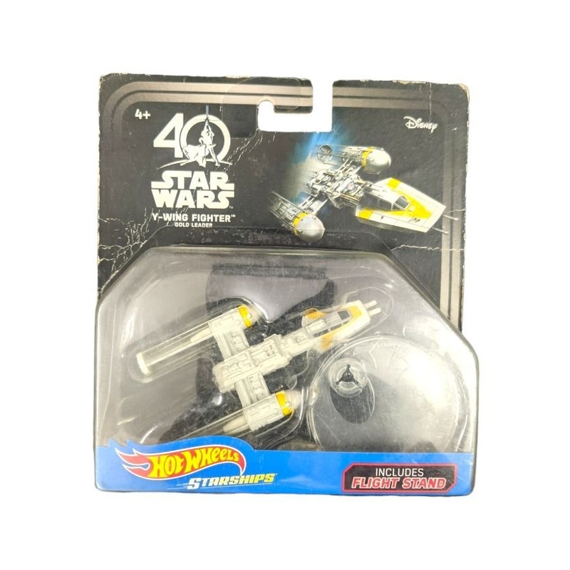 Exclusive Hotwheels Starships 40 Star Wars Y-wing Fighter Gold Leader