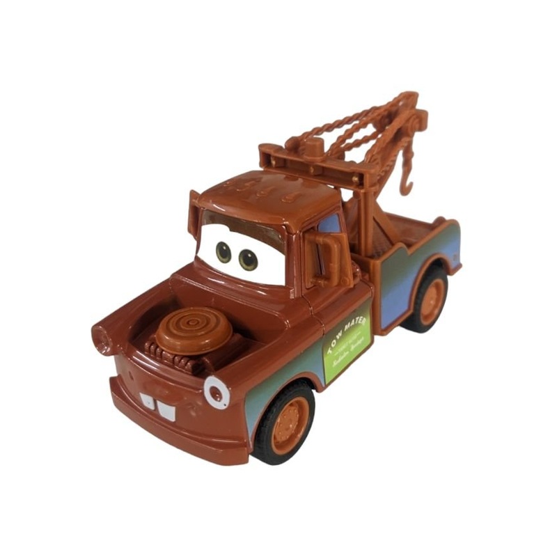 Mater Disney Car Pull Back (Rubber Tire) Metal Body