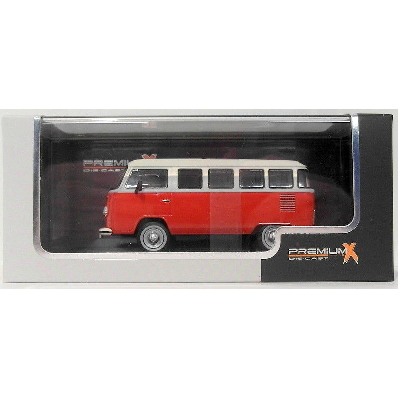 Premium X 1/43 Scale PRD344 1976 Volkswagen Type 2 Kombi Red/White