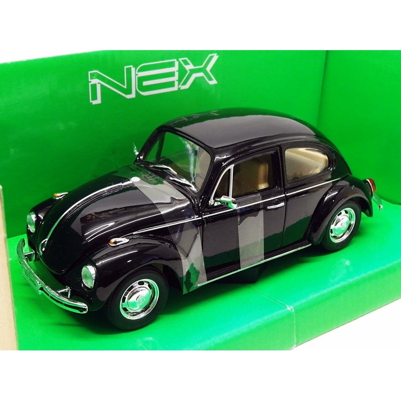 Welly 1/24 Scale Diecast 22436W - VW Beetle Hard Top - Black