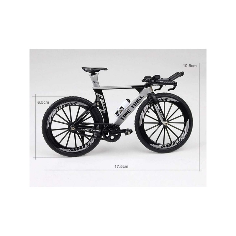 Bicycle Model 1:10 Time Trial Riding (White) (BUY ONE GET ONE FREE)