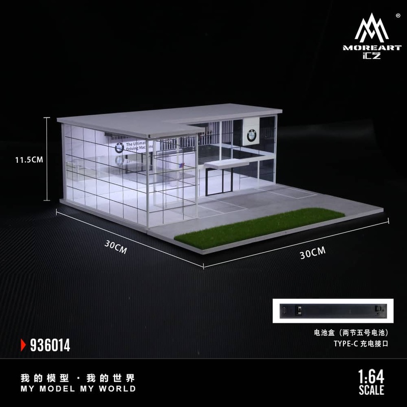 [ETA:  Dec 2025 ] MoreArt 1/64 BMW Showroom (MO936014)Size: 30 x 30 x 11.5cm