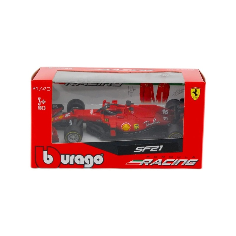 EXCLUSIVE Bburago Formula 1 (F1) racing SF21 Driver number 16