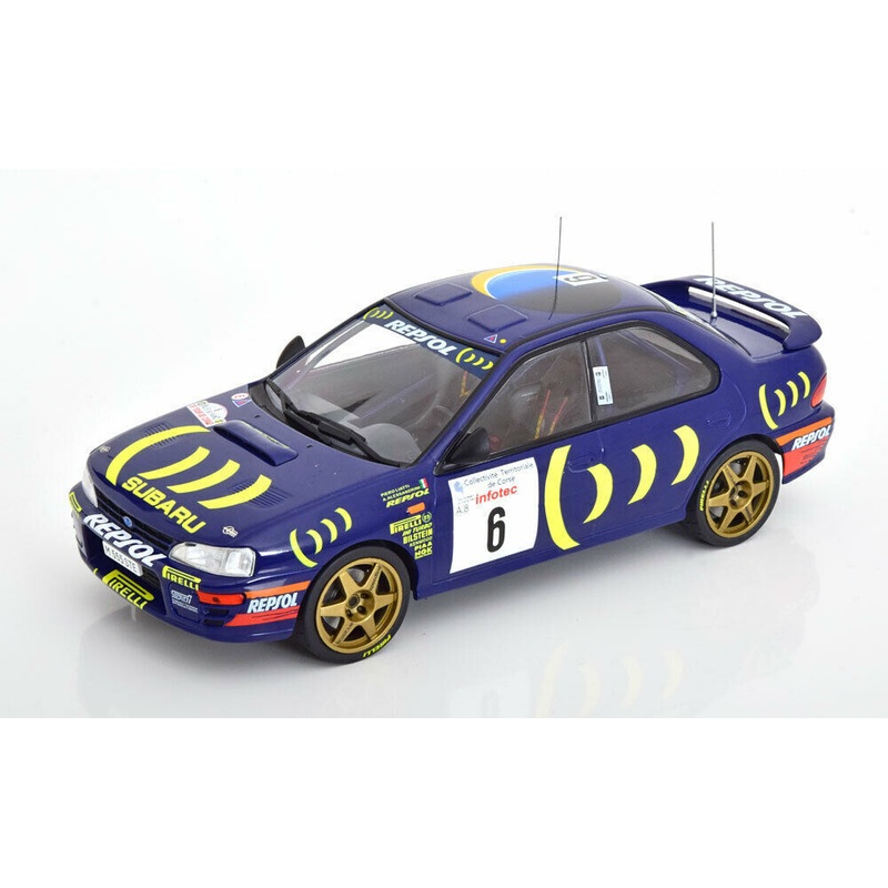Ixo Subaru Impreza 555 #6 Rally Tour de Corse 1995 P. Liatti, A. Alessandrini Monte Carlo Blue 1:18