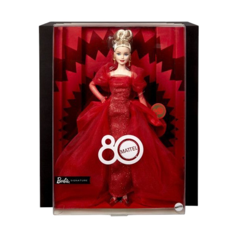 Mattel Collectible - Barbie Signature Mattel 80th Anniversary Doll Blonde