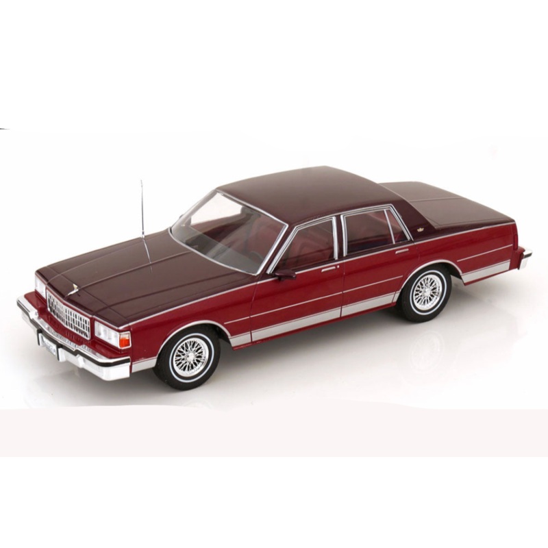 MCG 1987 Chevrolet Caprice Dark Red Metallic 1:18