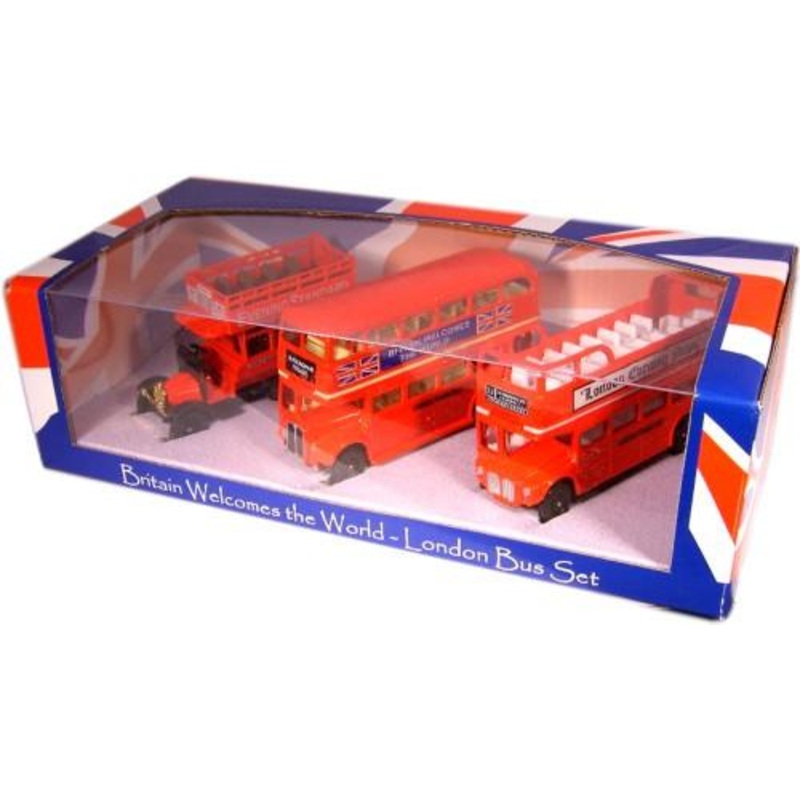 Triple Bus Set - 1:76 Scale