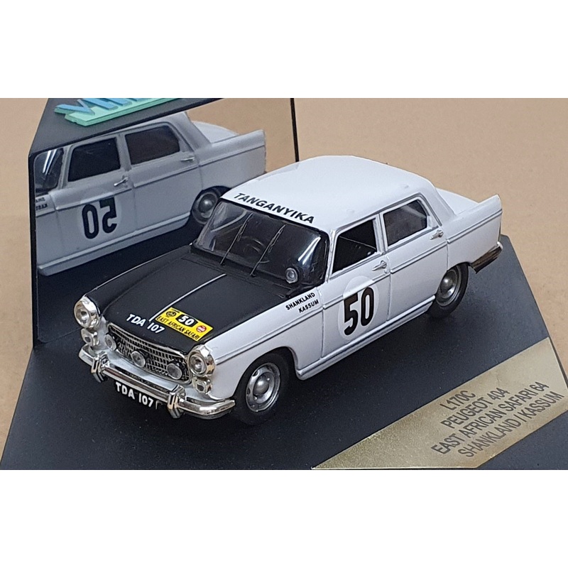 Vitesse 1/43 Scale L170C Peugeot 404 #50 E. African Safari 1964 Shankland/Kassum