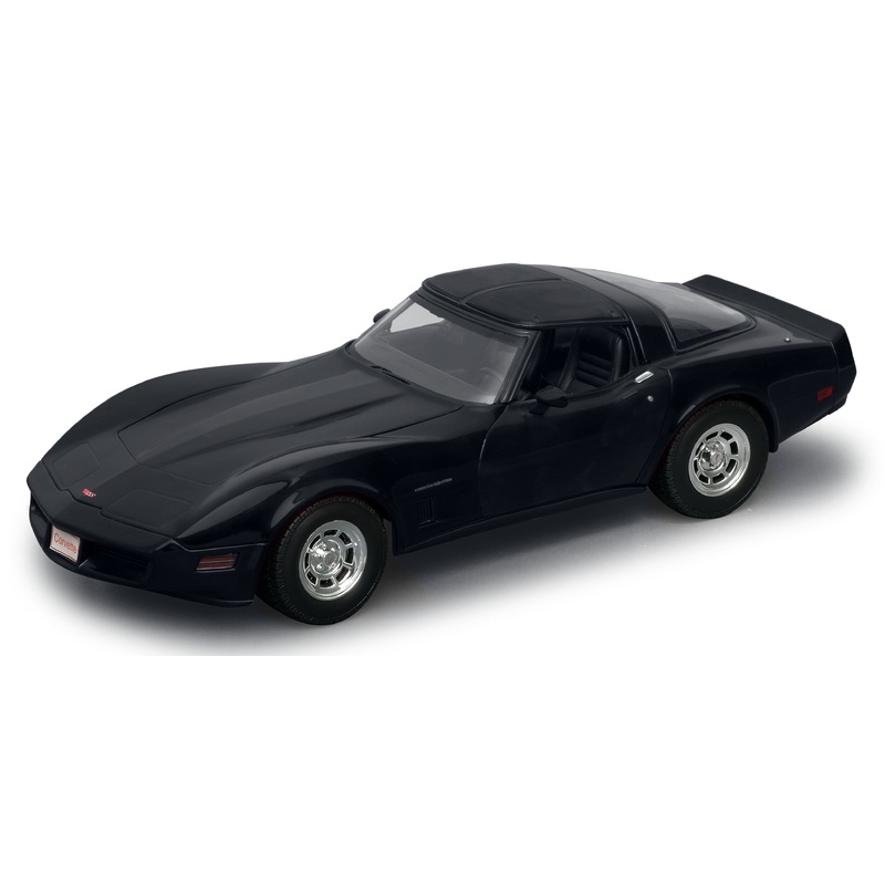 Welly Chevrolet Corvette 1982 Black - 1:18 Scale