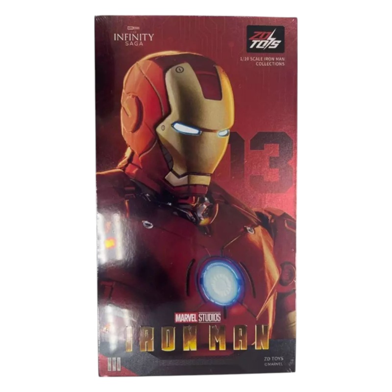 ZD Toys Marvel Studios The Infinity Saga Iron Man MK3 Action Figure 1:10 Scale (Size-7 Inch)