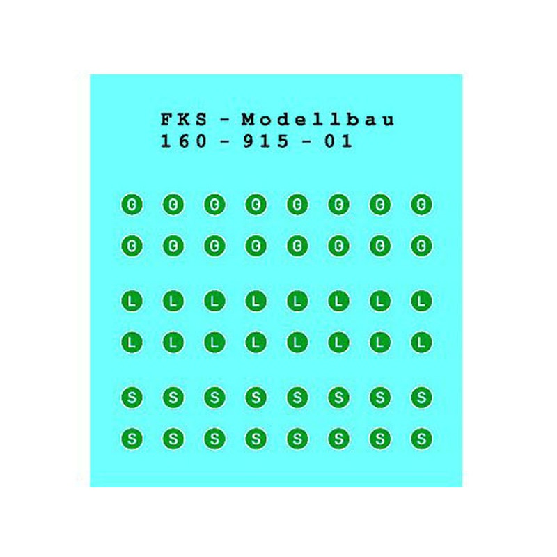 Decal sheet truck signs for low-emission and low-noise trucks