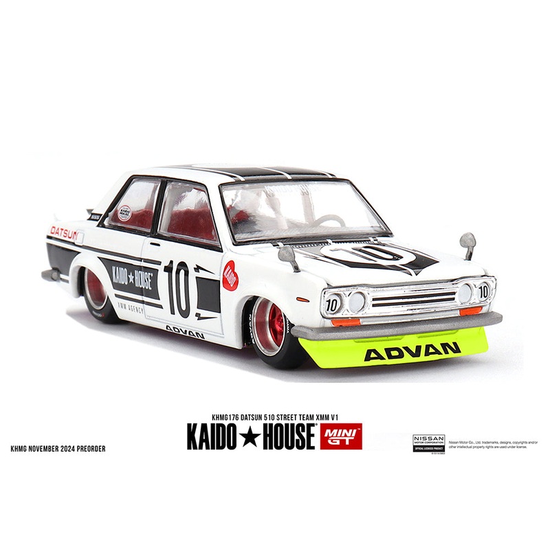 Mini GT x KaidoHouse 1/64 Datsun 510 Street Team XMM V1