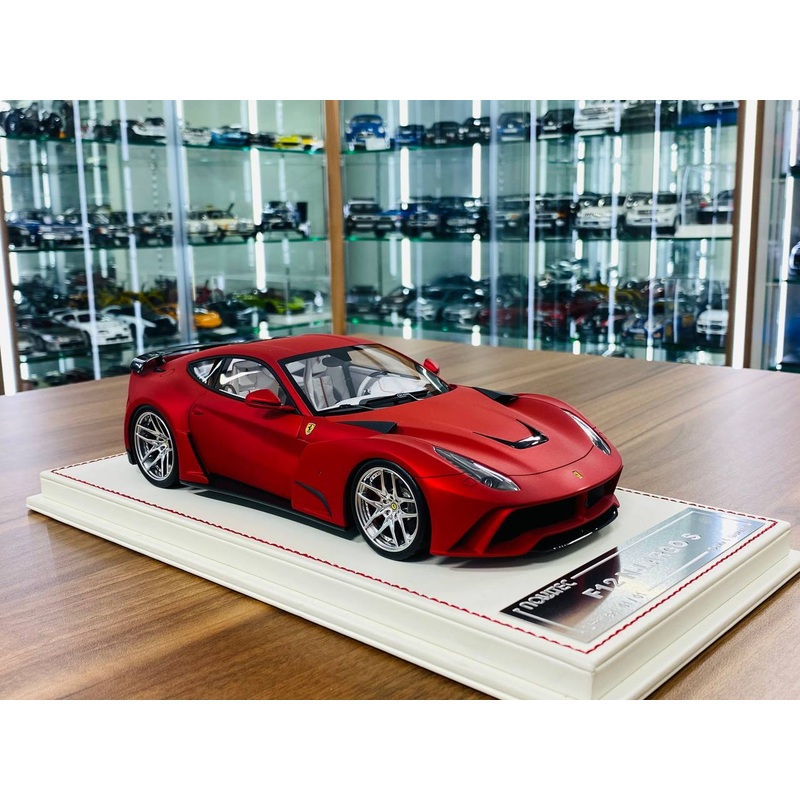 Davis & Giovanni Ferrari F12 N-Largo S  1/18 Resin Model, Matte Chrome Red, Limited 1 of 1