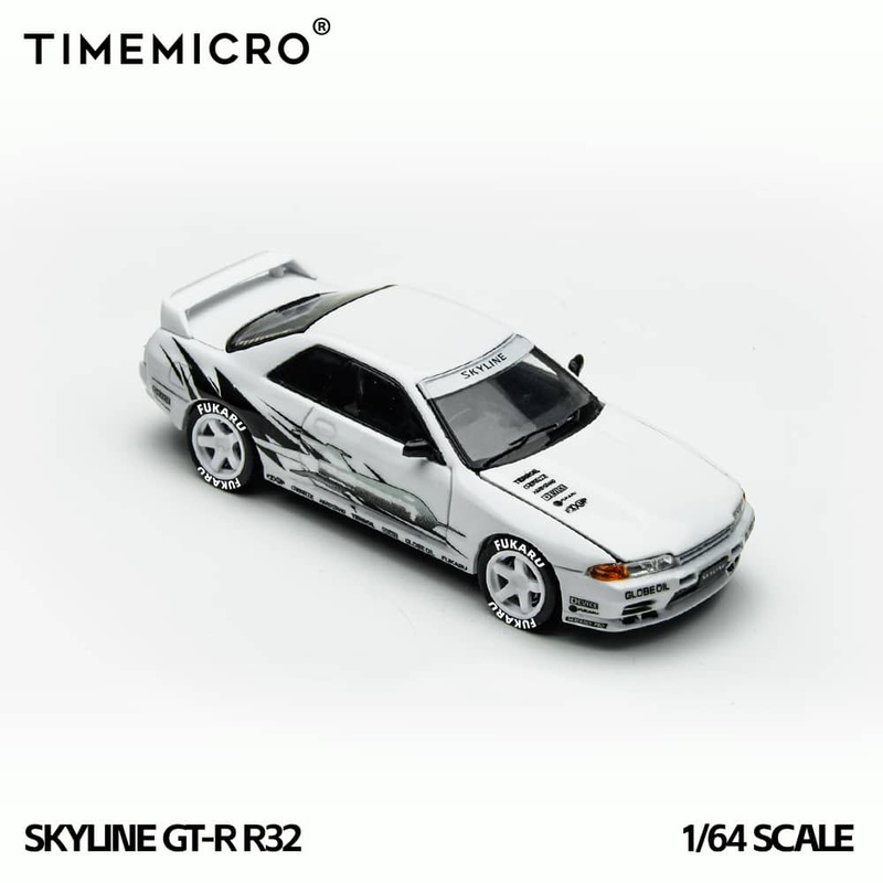 [ETA:  Jan 2026 ] Time Micro 1/64 Skyline GT-R R32 GTA Los Santos Livery -  White