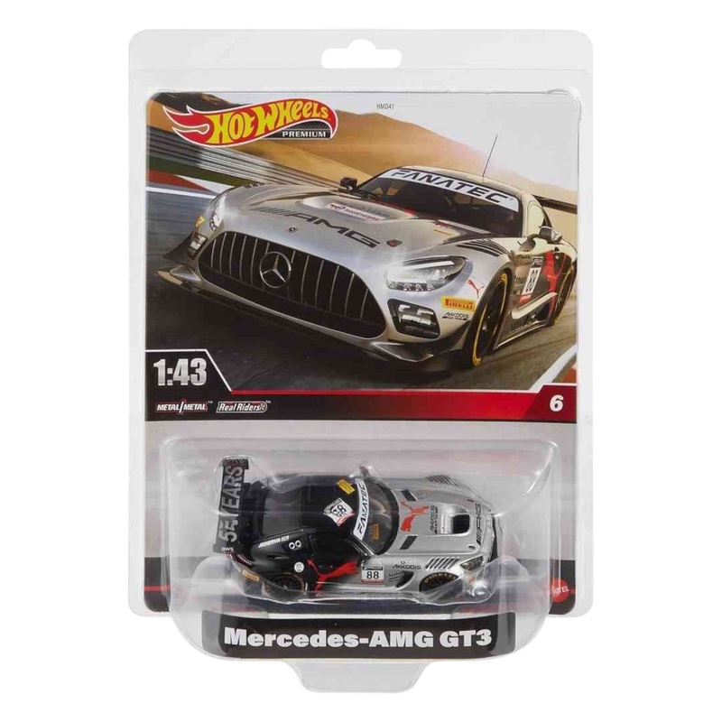 HotWheels Mercedes-AMG GT3 Imported Premium 1:43 Scale (With protector)