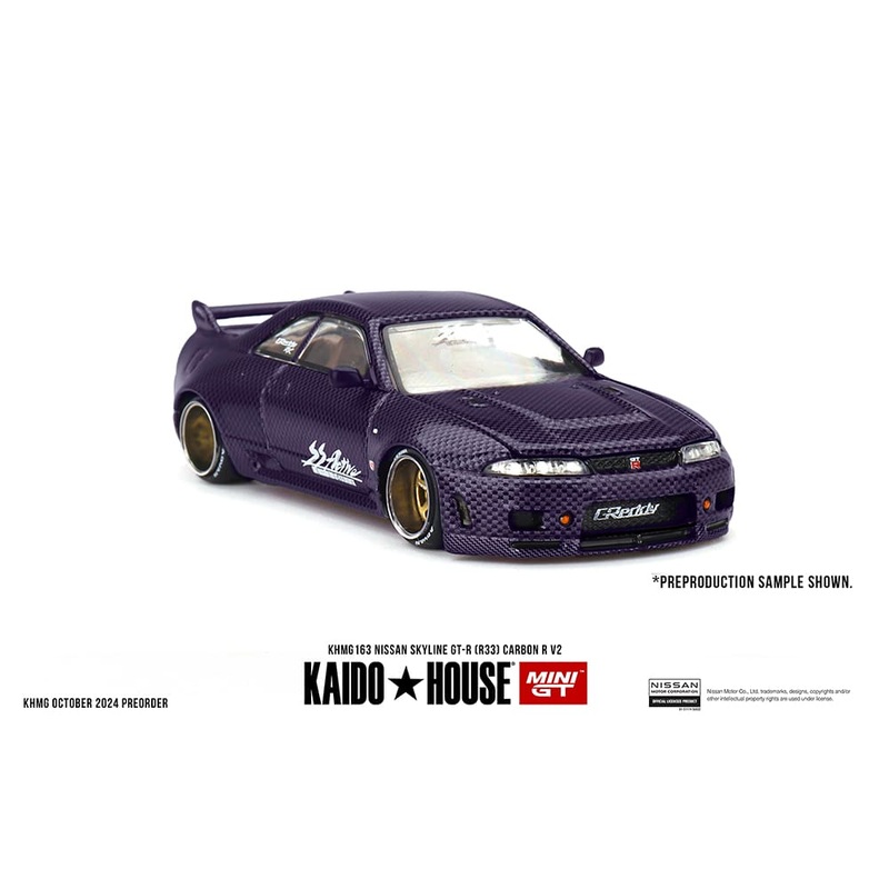 KaidoHouse x Mini GT 1/64 Nissan Skyline GT-R (R33) Active Carbon R V2