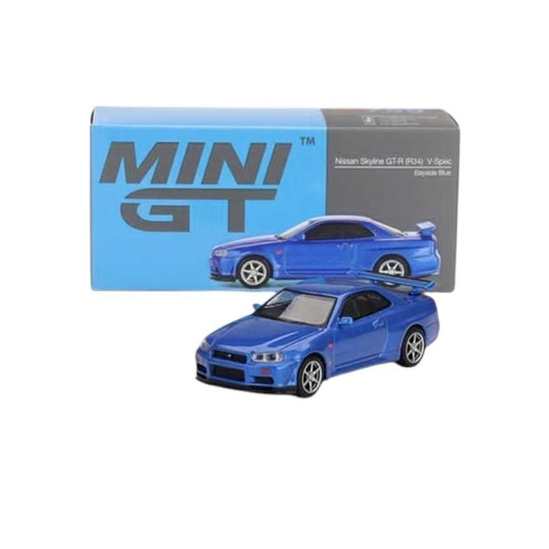 Mini GT Nissan Skyline GT-R (R34) V-Spec Bayside Blue