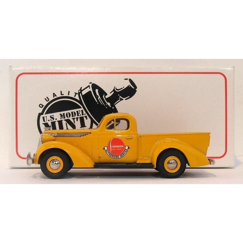 US Model Mint 1/43 Scale US14S - 1937 Studebaker Coupe Pick-Up - Chrome Yellow