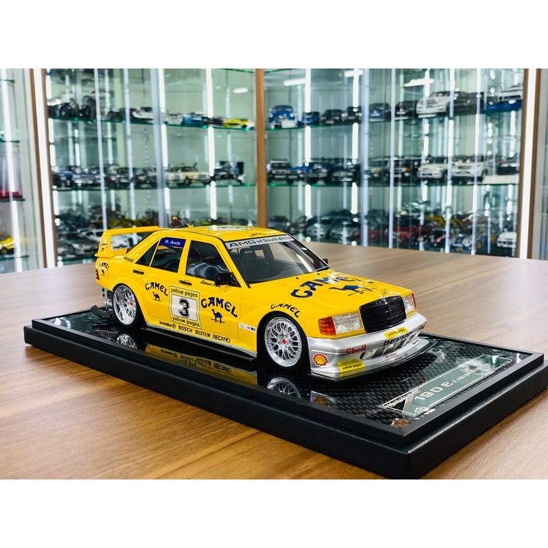 VIP Model Mercedes-Benz 190 E & A$AP Rockys Edition  1/18 Resin Model, Camel Cup Decal, Limited to 30 Units