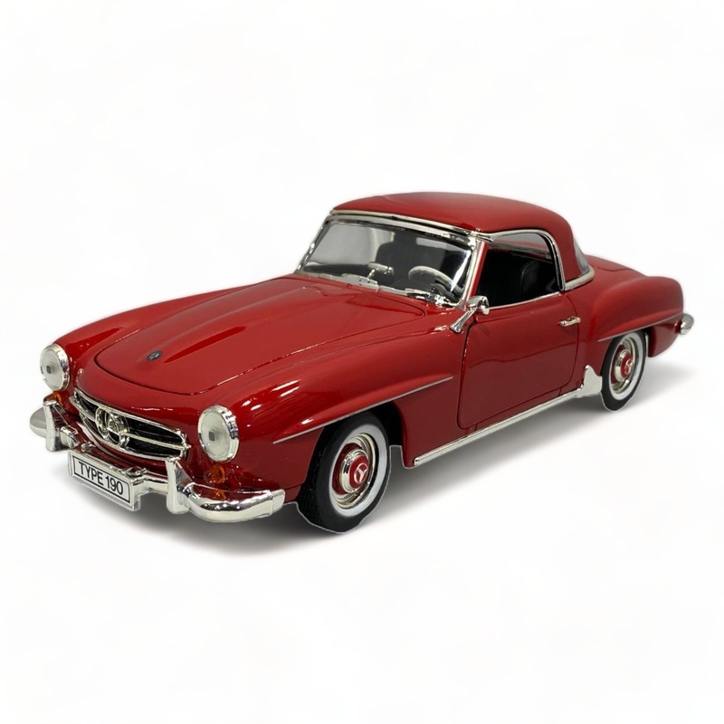 1/18 Diecast Ertl Collectibles Mercedes benz 190 SL COUPE RED Scale Model Car
