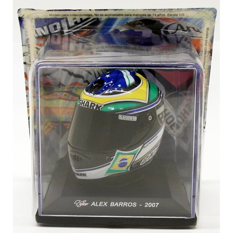 Altaya 1/5 Scale GC024 Model Helmet - MotoGP Alex Barros 2007