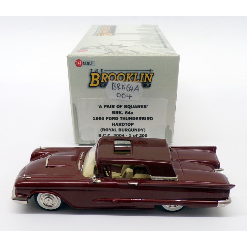 Brooklin Models 1/43 Scale BRK64A 004 - 1960 Ford Thunderbird Hardtop