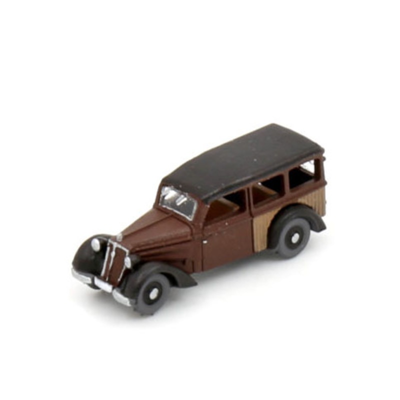 Finished model car IFA F8 station wagon  Brown-Black