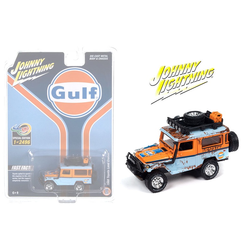 Johnny Lightning 1/64 1980 Toyota Land Cruiser Gulf Rusty Version Limited Edition - Indonesia Exclusive