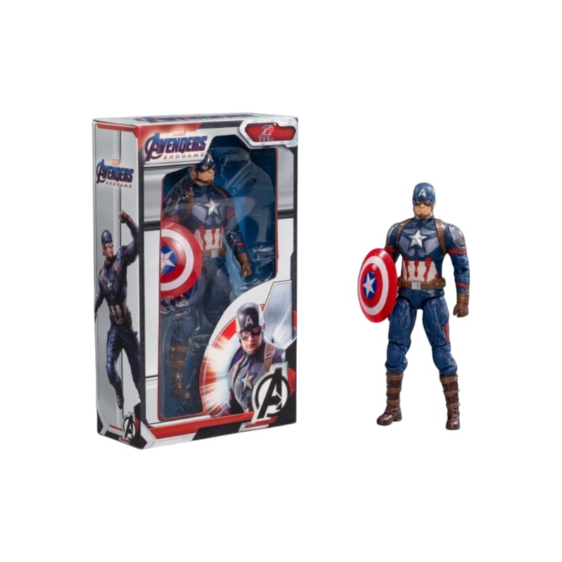ZD Toys Marvel Avengers Endgame Captain America Action Figure (Size-7 Inch)