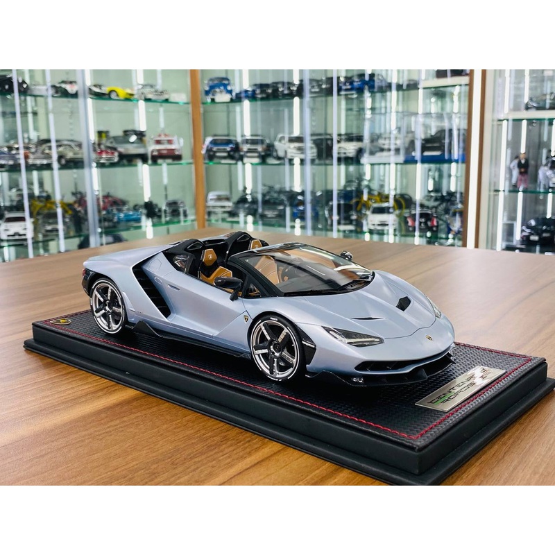 1/18 resin MR Collection Lamborghini Centanario Roadster argento Centanario (blue) Limited EditionEdition