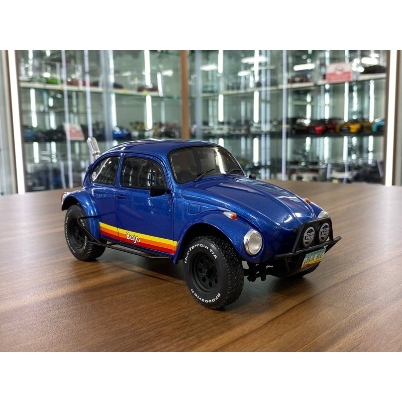 1/18 Solido Volkswagen BEETLE BAJA BLUE 1975 Model Car