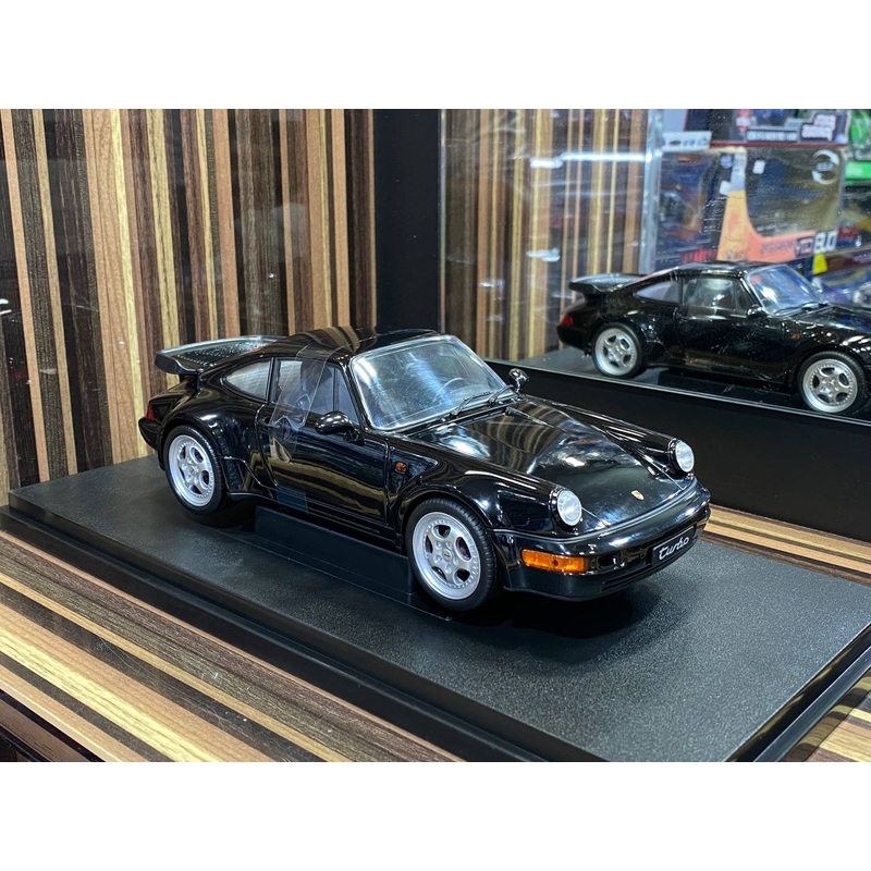 1/18 Welly Metal Diecast - Porsche 964 Turbo in Sleek Black
