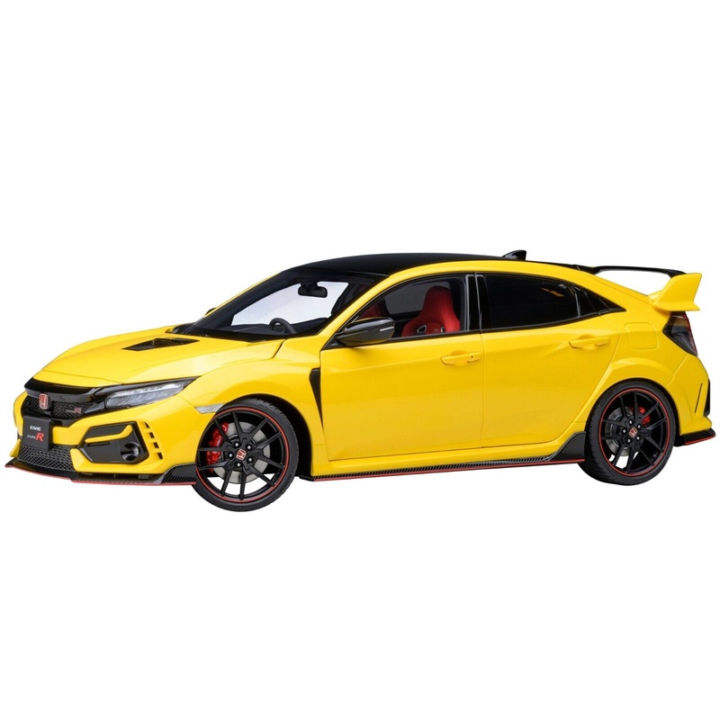 AUTOart 2021 Honda Civic Type R (FK8) Sunlight Yellow 1:18