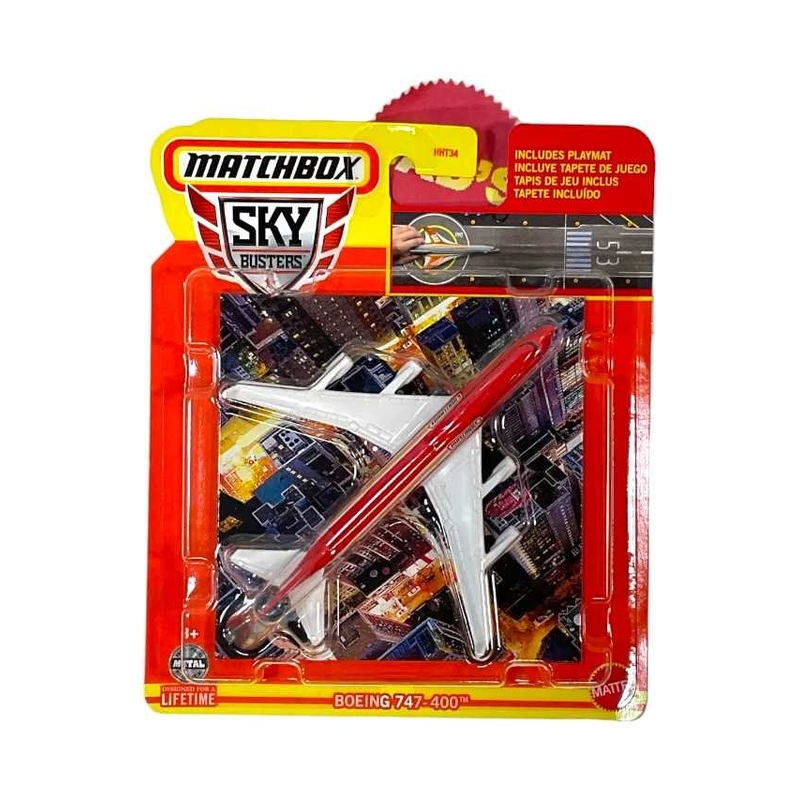 EXCLUSIVE Matchbox Boeing 747-400 (red)
