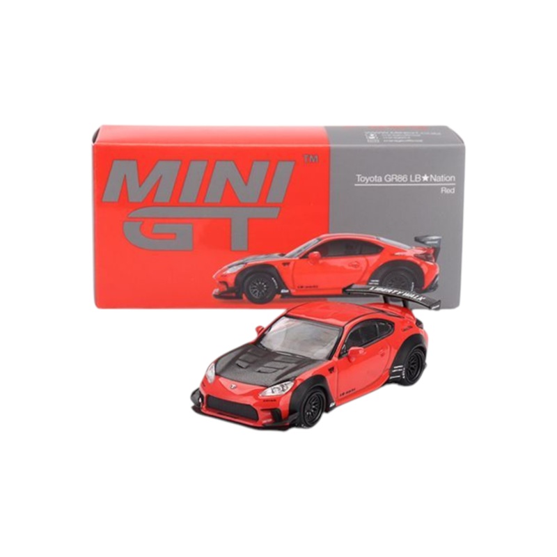Mini GT Toyota GR86 LB Nation Red 1:64 Scale