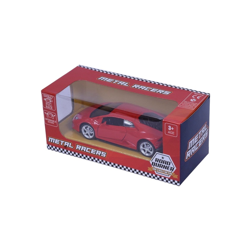 Road Burner Metal Racers Lamborghini Pull Back
