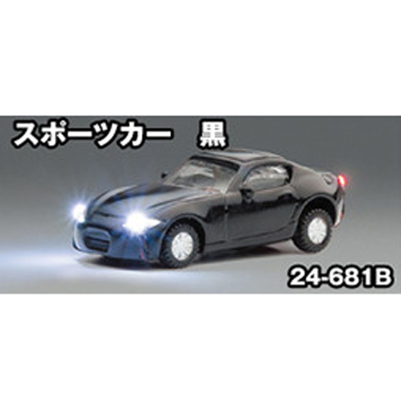 Car Just Plug with lighting sports car black